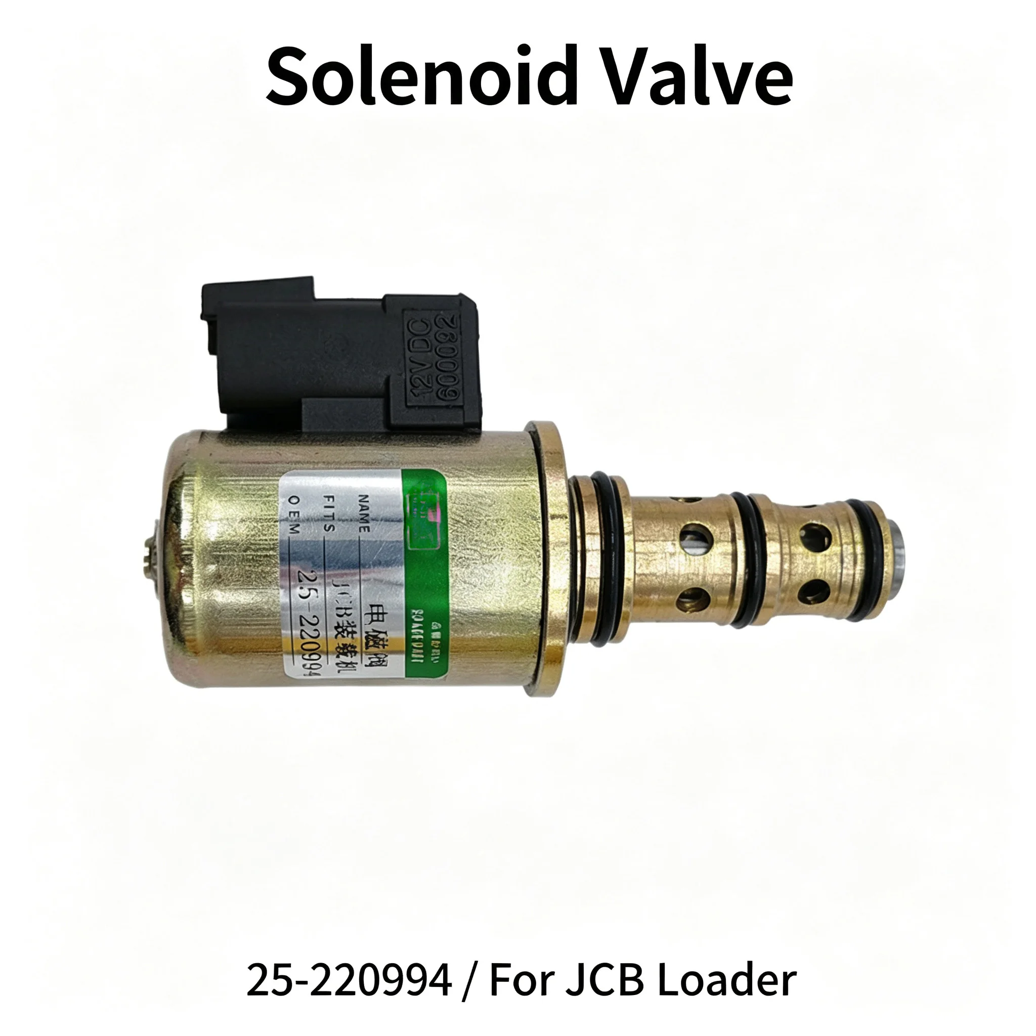Hydraulic Solenoid Valve Part Number 25-220994 for For jcb For loader Pump Systems Brass Material Direct Install