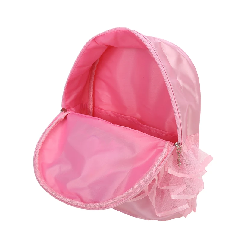 Bolsa de dança de menina de renda rosa para meninas saco de balé de dança para meninas bebê crianças saco de bailarina criança ginástica mochila