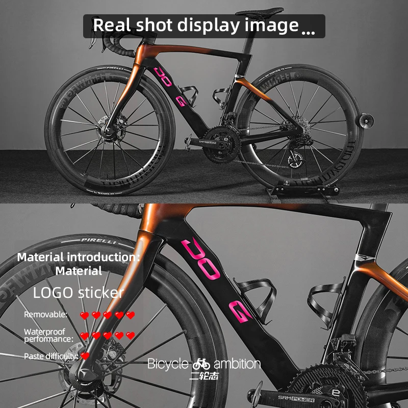 For 2025 Pinarello DOGMA Road Bike Frame Stickers Logo Color Change Protective Wrap 3