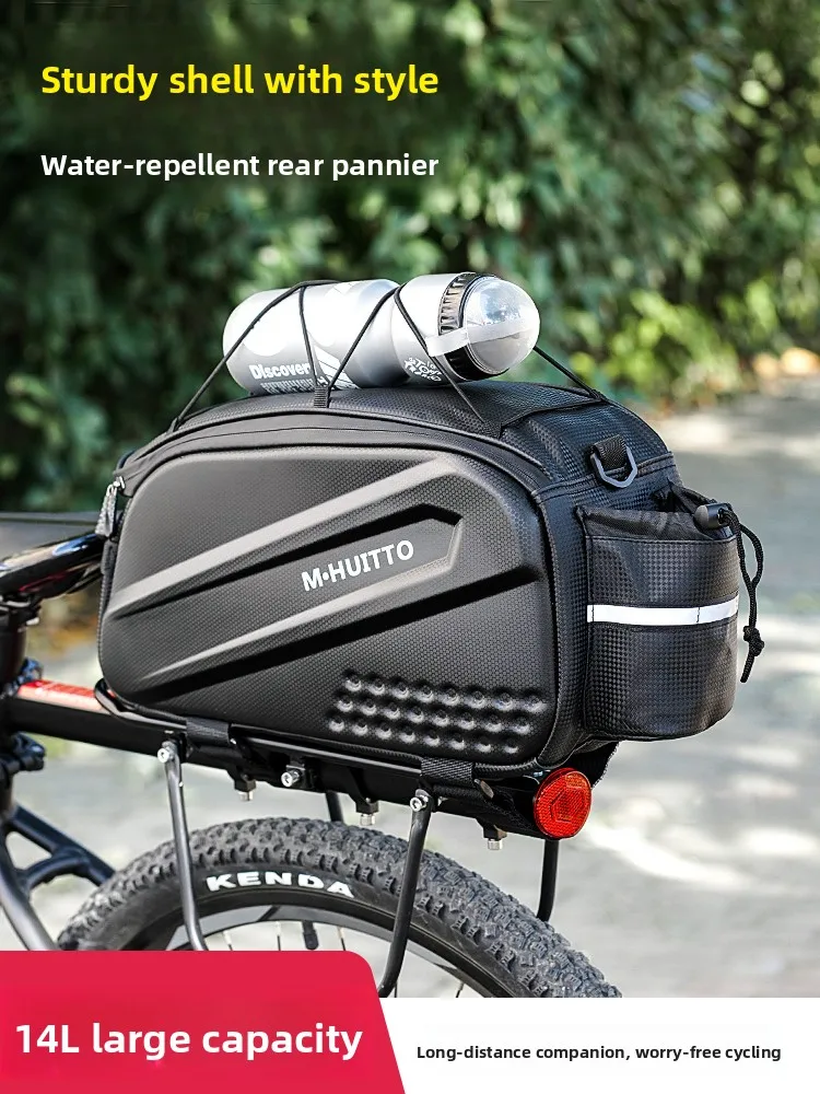 

Mountain Bike Rear Bag Hard ell Cycling Waterproof Bicycle Bag Rear Carrier Bag Single Bike Accories Equipment