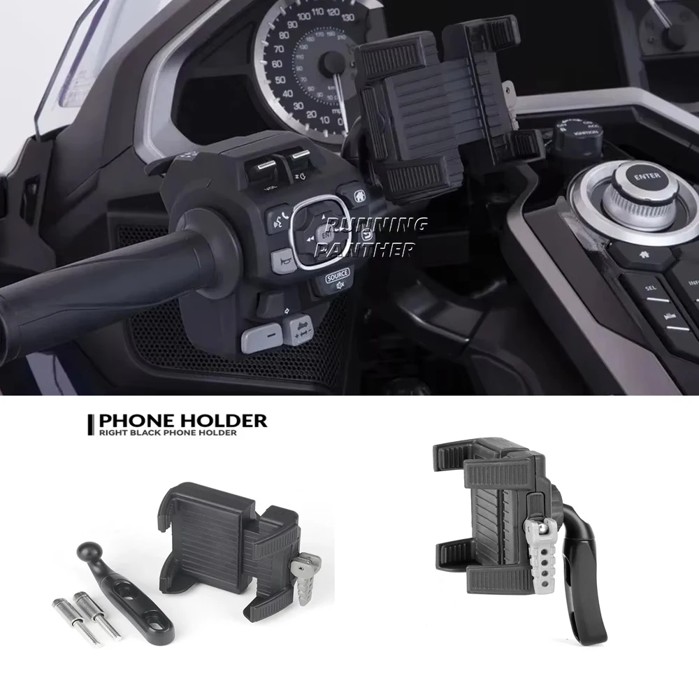 

For HONDA Gold Wing GL 1800 GL1800 F6B DCT 2018 2019 2020 2021 2022 2023 2024 GPS Phone Holder Navigation Support Bracket