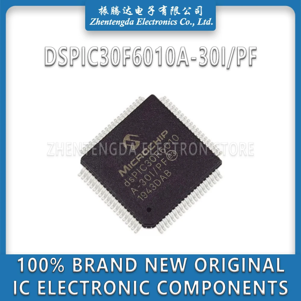 

DSPIC30F6010A-30I/PF DSPIC30F6010A DSPIC30F6010 DSPIC30F IC MCU Chip TQFP-80