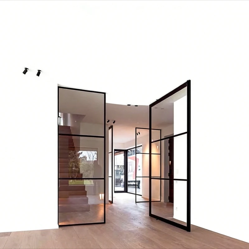 French extremely narrow frame retro floor-to-ceiling windows Internet celebrity atmosphere