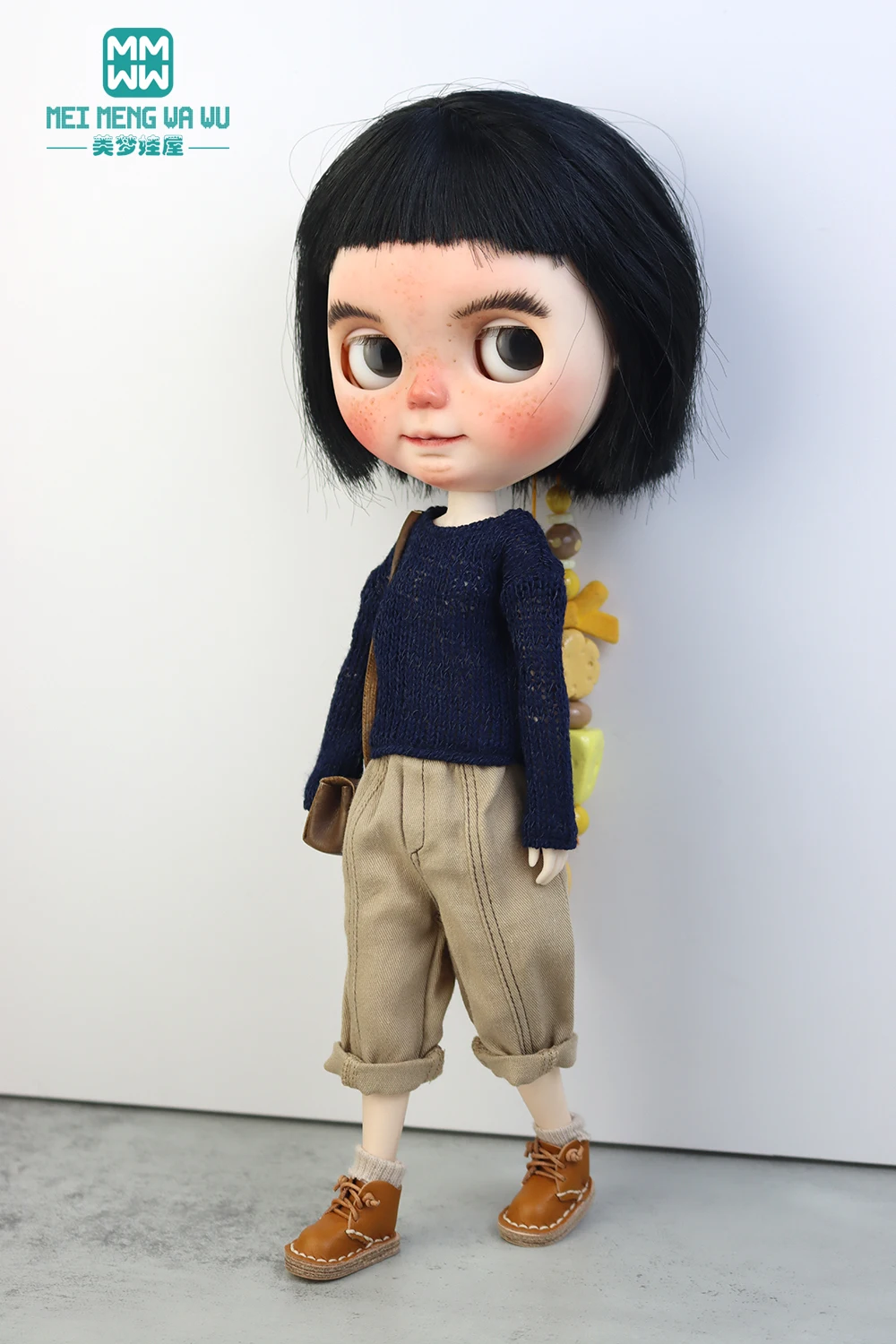 Blyth Doll Clothes Fashion Sweater Flared Pants for 28-30cm Azone OB22 OB24 Toys Gift