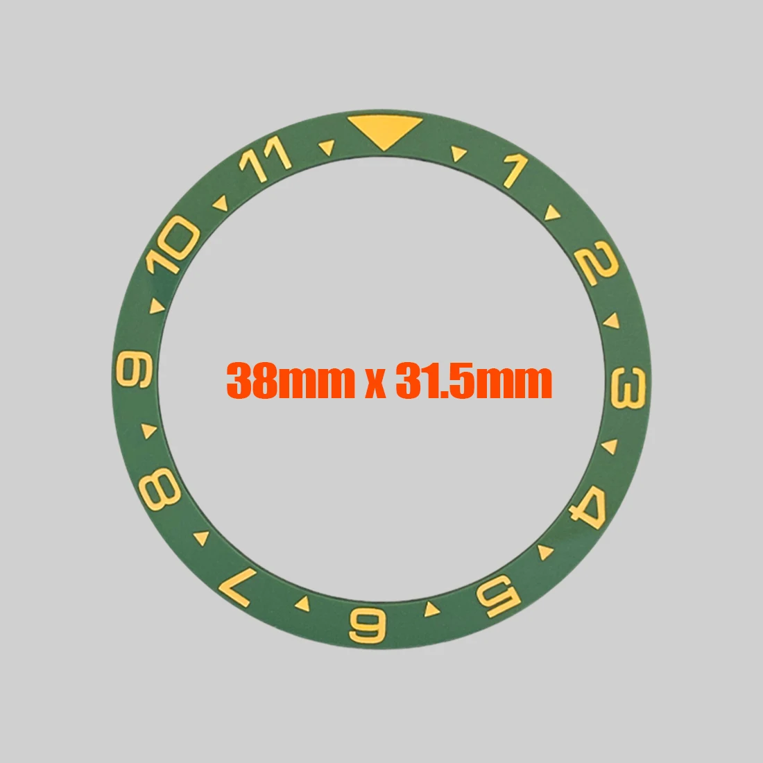 38X31.5Mm Platte Keramische Bezel Insert Skx007 Bezel Ring Geschikt Voor Skx007 Skx009 Srpd Horloge Case Nh35 Case Keramische Bezel Insert