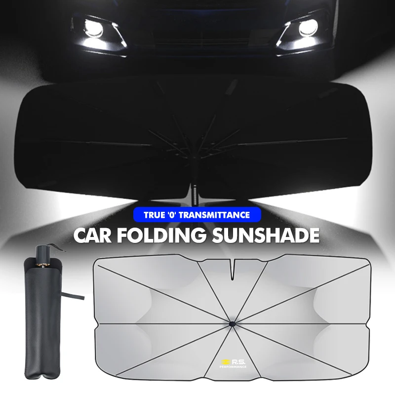 Guarda-sol para carro, guarda-sol dobrável para pára-brisa dianteiro, acessórios de proteção solar para Renault Clio Arkana Captur Twingo Talisman RS