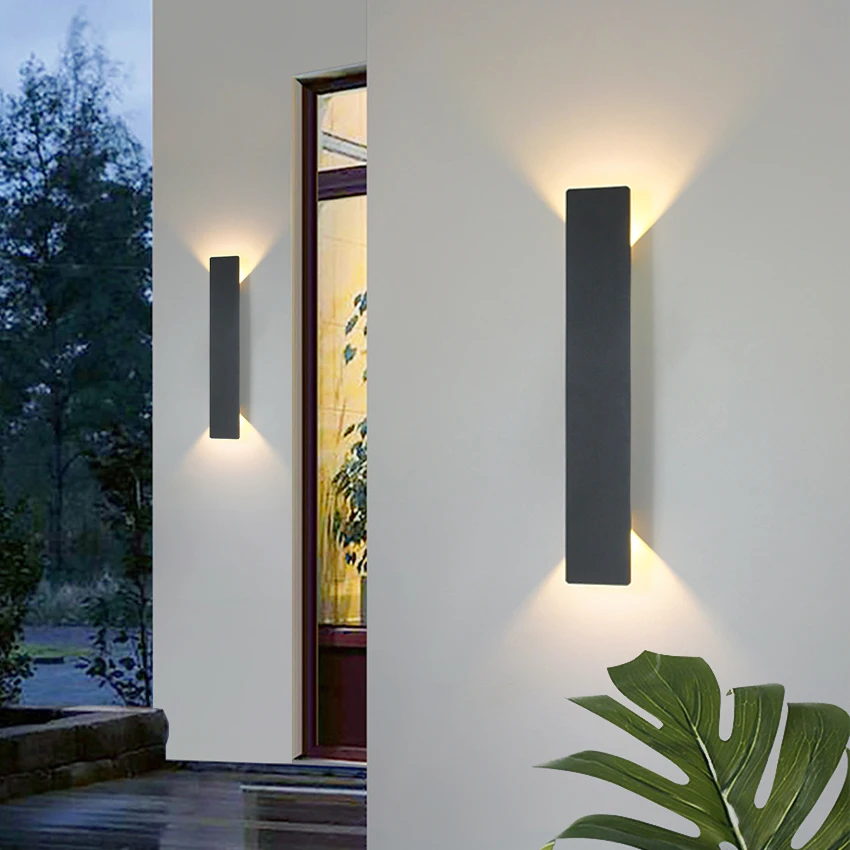 

Modern LED Outdoor Waterproof Wall Lamps Up and Down Aluminum LED Wall Lights Garden porch Wall Scorce Wall Lighting Fixtures