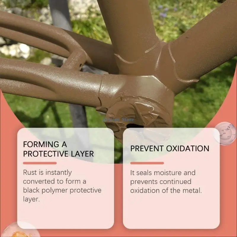 

H37D Advanced Rust Converter and Metal Primer 3.53oz for Corrosions Resistance Long Term Metal Surfaces Renewals Metal Paint