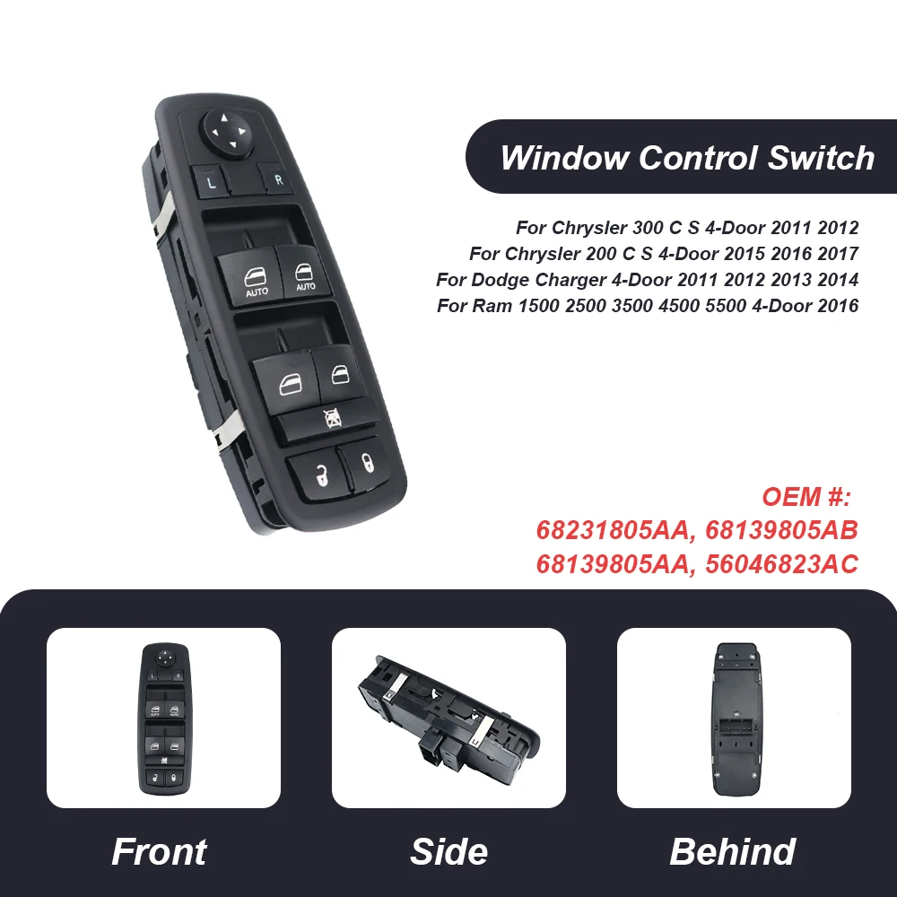 Power Master Window Switch For Jeep Grand Cherokee 2011 2012 2013 68231805AA Car Accessories