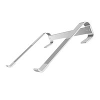Aluminum Laptop Stand Portable Computer Rack Tablet Bracket Silver Desktop Holder Ergonomic Design Strong Integrity Stylish