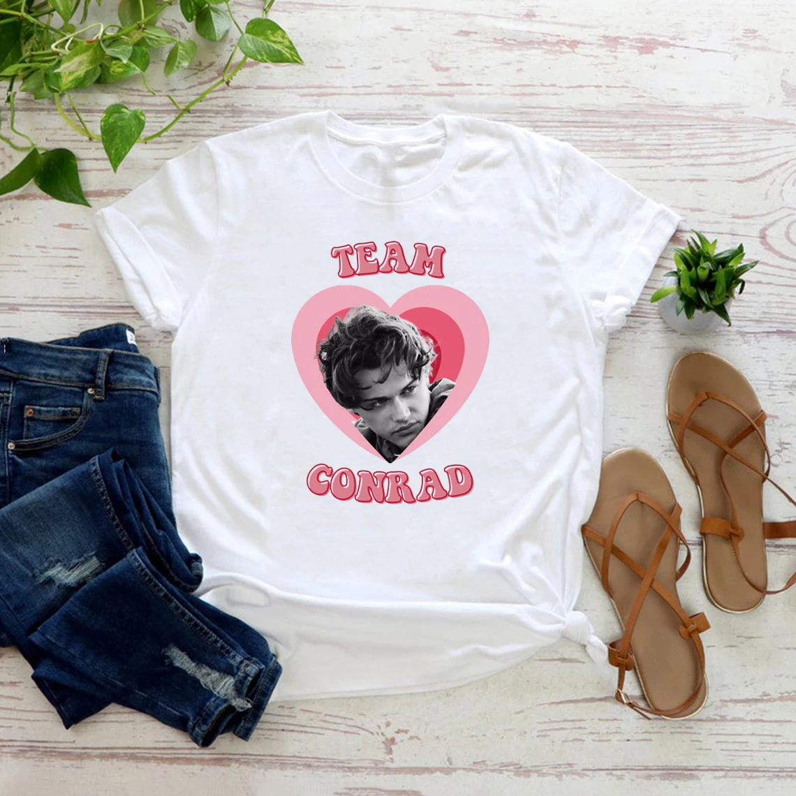 

The Summer I Turned Pretty Team Conrad T-Shirt TSITP Cousins Beach T Shirts Women's Short Sleeve Graphic Tees Streetwear Tops