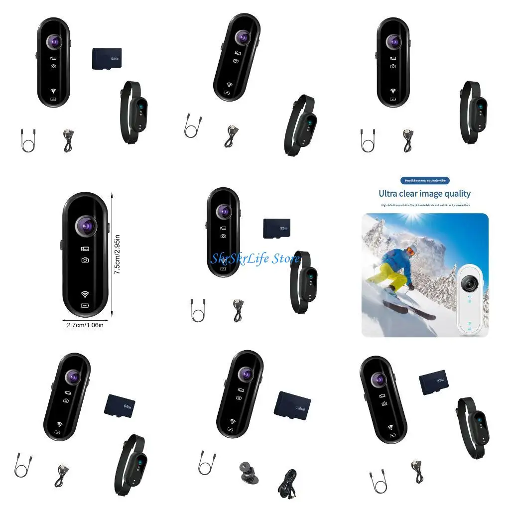 

E65E Tiny Action Camera Full 720P Impermeable Plan Transportable Video Register for Quests