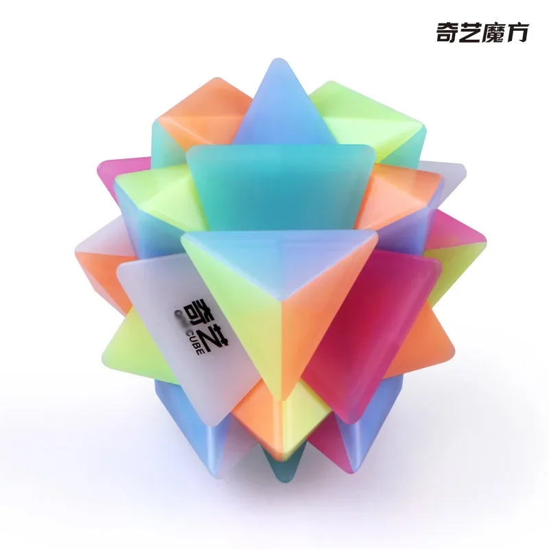 QYTOYS Jelly Series Magic Cube Axis Windmill Pyramid SQ1 Pyramorphix Professional Neo Speed Puzzle Antistress Toys For Children