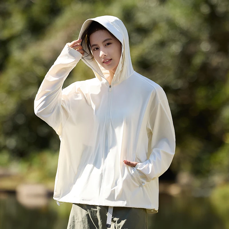 Unisex Hooded Sun Protection Clothing New Summer Fashion Multi-Color Couple Skin Coat Lightweight Nylon UV Hoodie Anti-UV Jacket