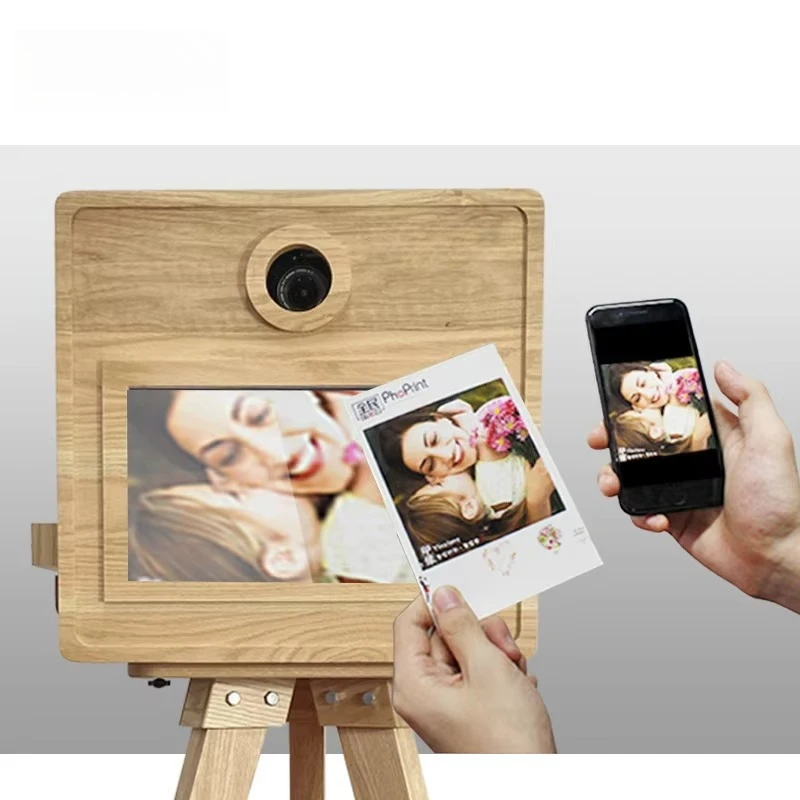 Wooden Photo Booth Vintage Country Style Buy a Photo Booth Machine with Photo Booth Props