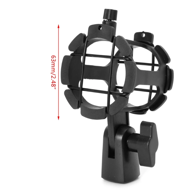 NB04 Handheld Condenser Microphone Shock Mount Bracket Clip Mic Holder Stand