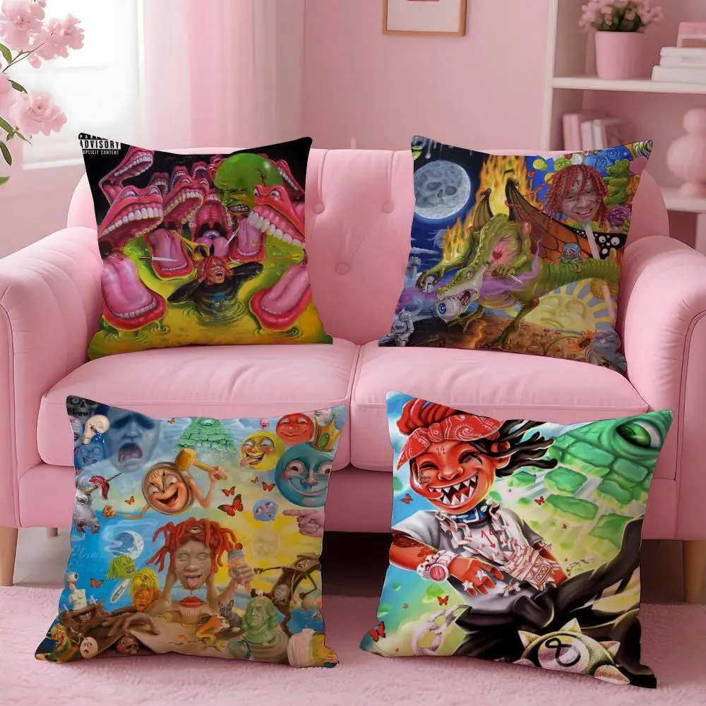 

Чехол для подушки Rapper T-Trippie ReddS, удобный двусторонний чехол для подушки, идеально подходит для автомобильного дивана, спальни и выше