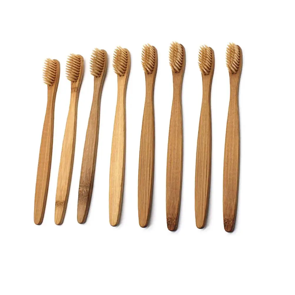 

8 Pcs Toothbrush Bristle Manual Wooden Toothbrushes Eco-friendly