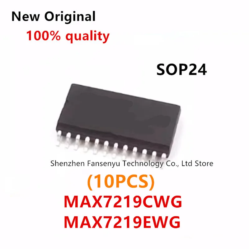 (10piece)100% New MAX7219 MAX7219CWG MAX7219EWG sop-24 Chipset