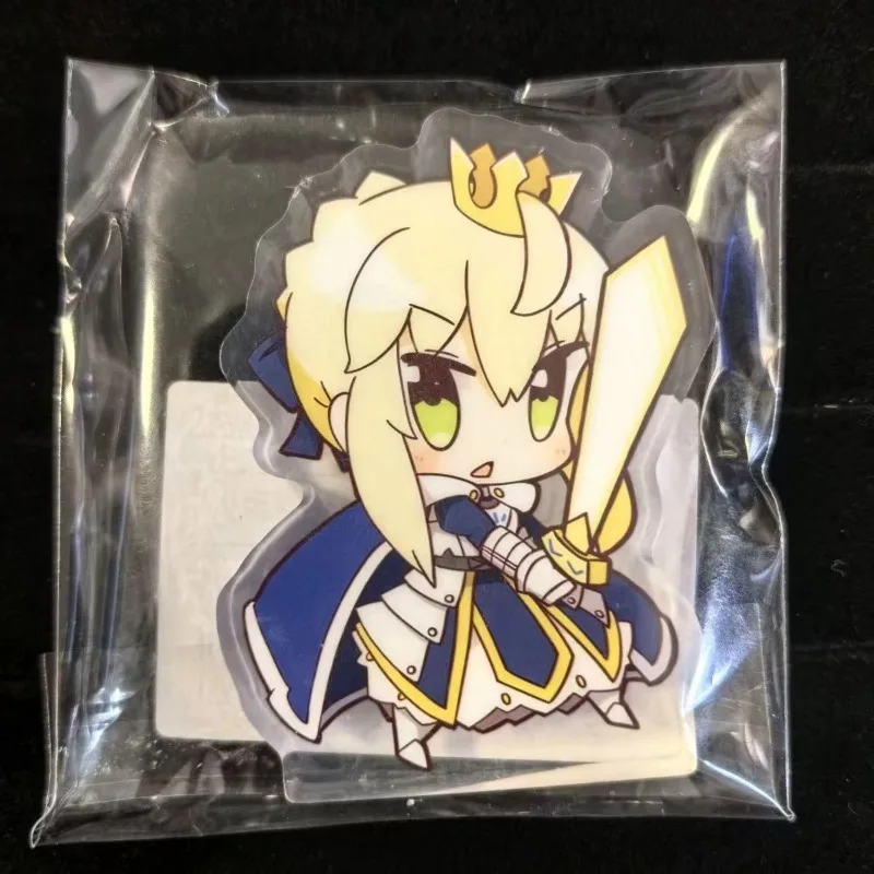 Fate Grand Order FGO Acrylic Keychain Artoria Pendragon Saber King Arthur Collectible Figurine Journal Pouch Locker Key Ornament