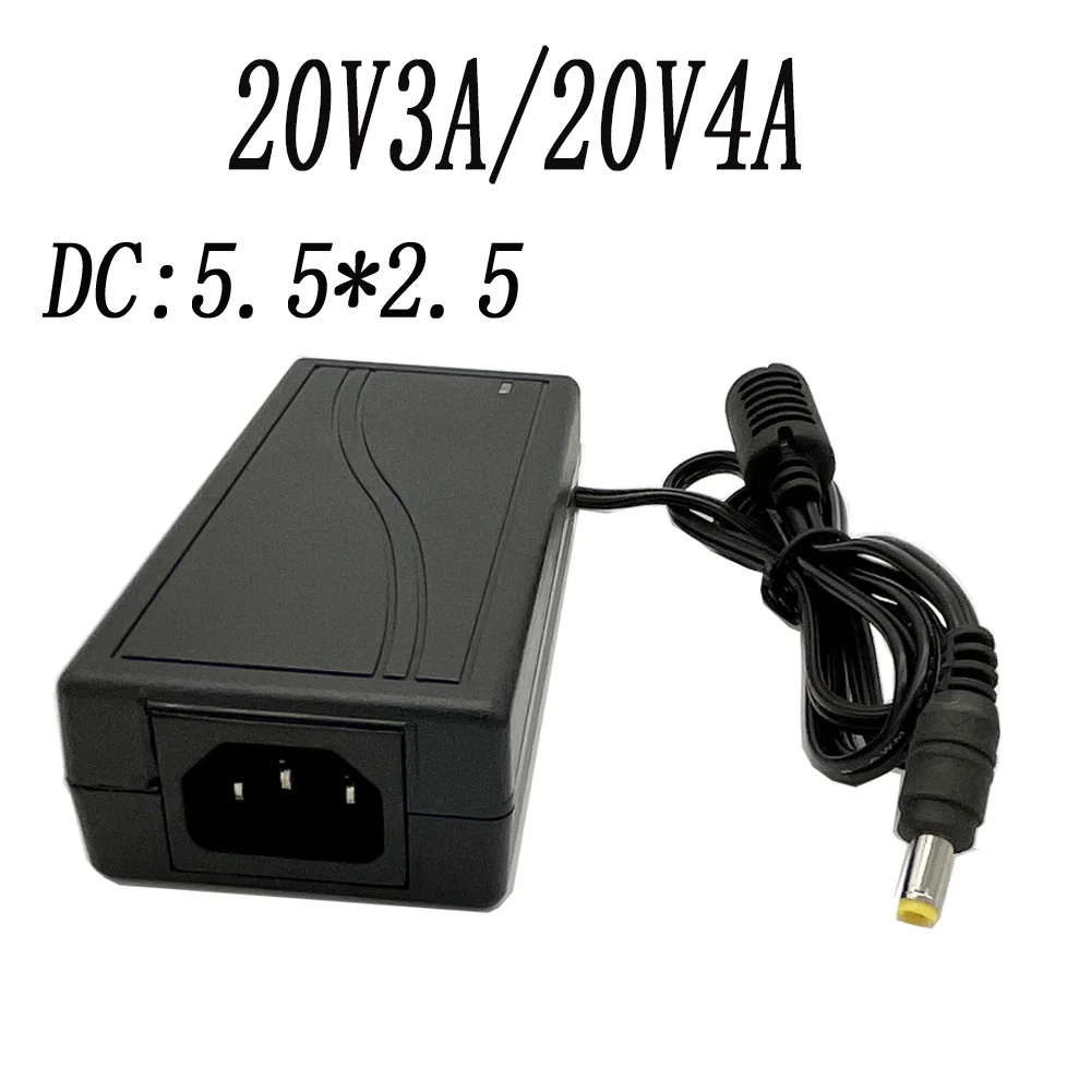 

DC Adapter Laptop Charger 20V 4A 5.5*2.5mm for Lenovo IBM 20V 2.5A 3A 4A AC Power Adapter Power Supply