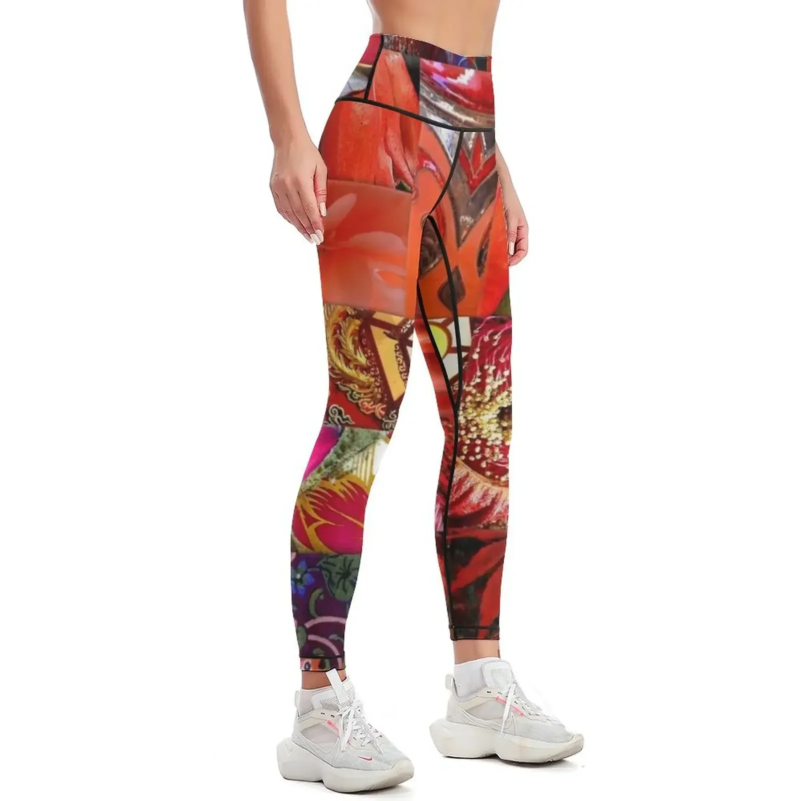 Ruby Patchwork Leggings Women's sportswear sporty woman push up for physical Women's fitness Womens Leggings