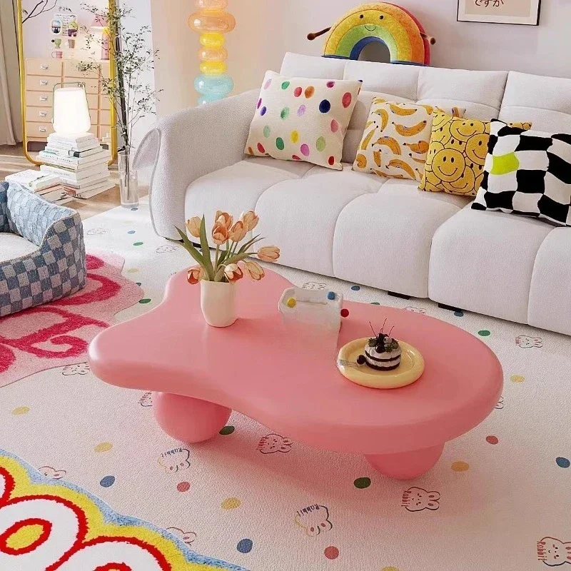 Dopamine pink cloud household living room simple small apartment special-shaped side table