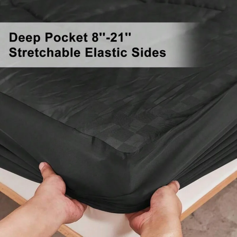 Mattress Topper, Ultra-Thick Cooling Breathable Quilted, Pressure Relief And Spinal Support, Suitable For All Mattress Types