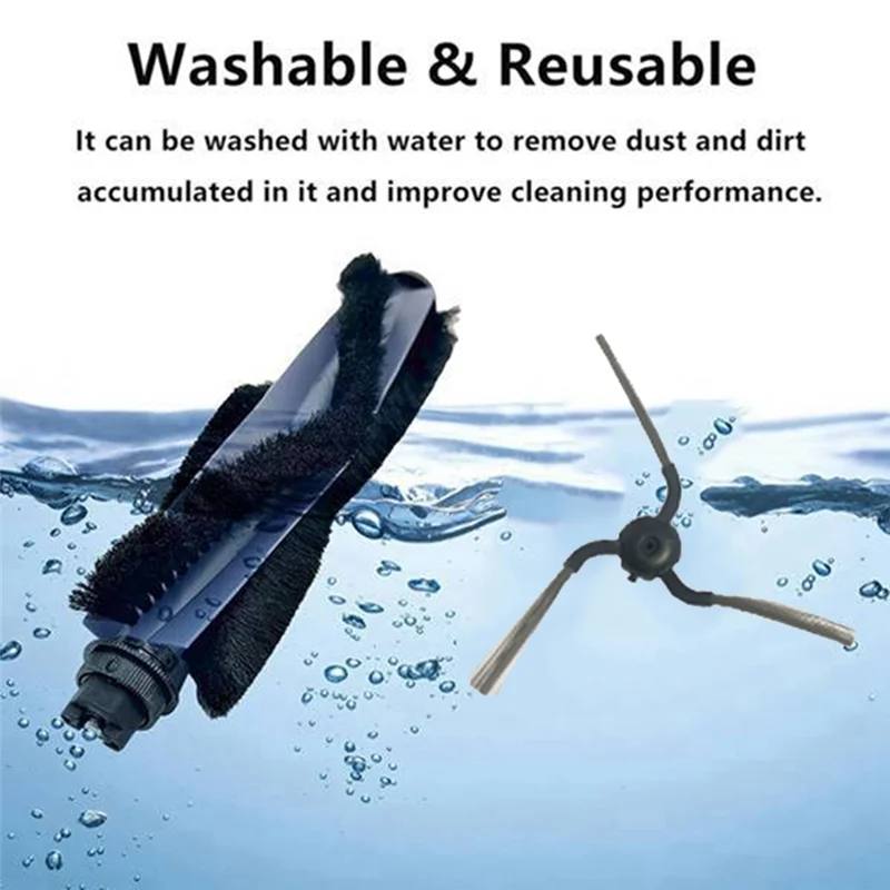 For Eufy C10 Vacuum Cleaner Replacement Parts Main Brush Side Brush Accessory Kit