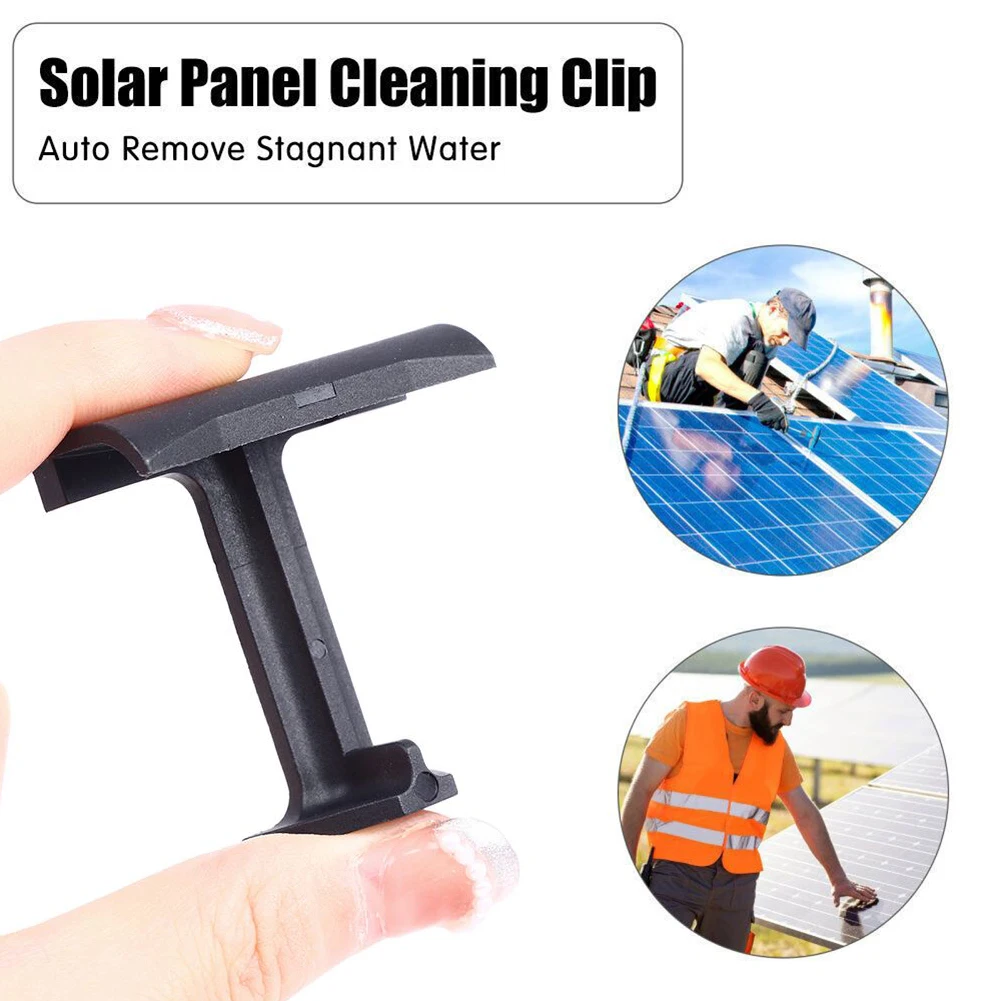TsoLay 20 Stuks Afwateringsclips Voor Zonnepanelen – 40 Mm, Zwart, Gemaakt Van PA66. Eenvoudig Zelf Te Bevestigen, Voorkomt Stilstaand Water En Vuil Aan De Randen.