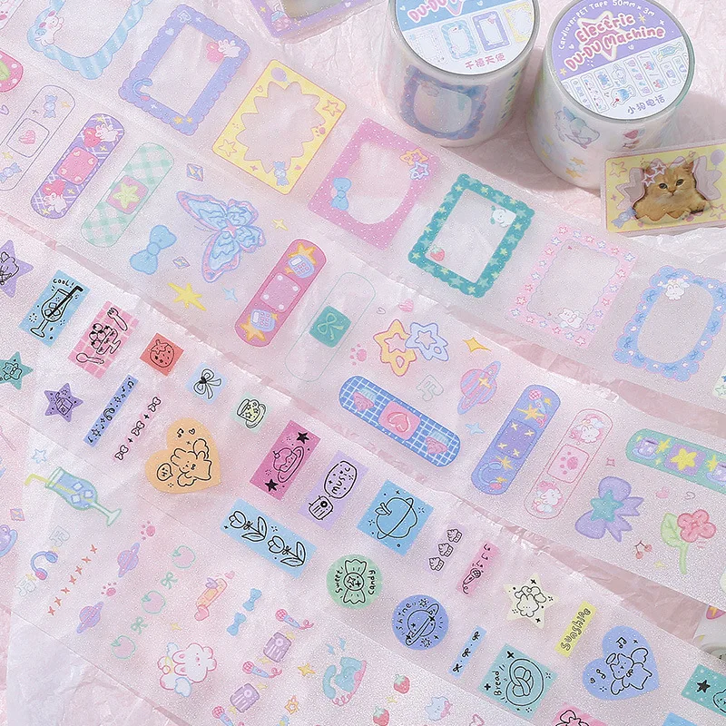 1pcs DIY Decoration Adhesive Tapes Japanese Electronic DUDU machine Washi Tapes Masking Tapes stickers stationery