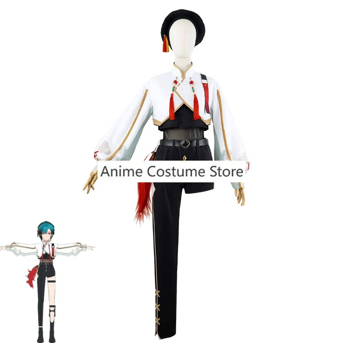 YouTuber VTuber NIJISANJI Ryushen Ryuu Shen Cosplay Costume Wig Anime Sexy Woman Chinese Style Uniform Halloween Role Play Suit