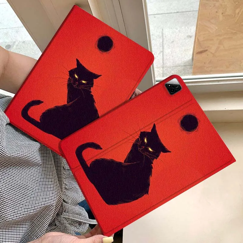 

Чехол для планшета с мультяшным котом, тыквой и призраком для Xiaomi Redmi Mini Pad SE K 2 4 5 6 7 8 2023 2025 11 8.8 11.2 10.1 Pro