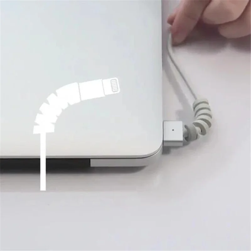 Cable Protector Universal Silicone Data Cable Spiral Winder Wire Cord Cable Organizer for Charge Cable Protector Accessory