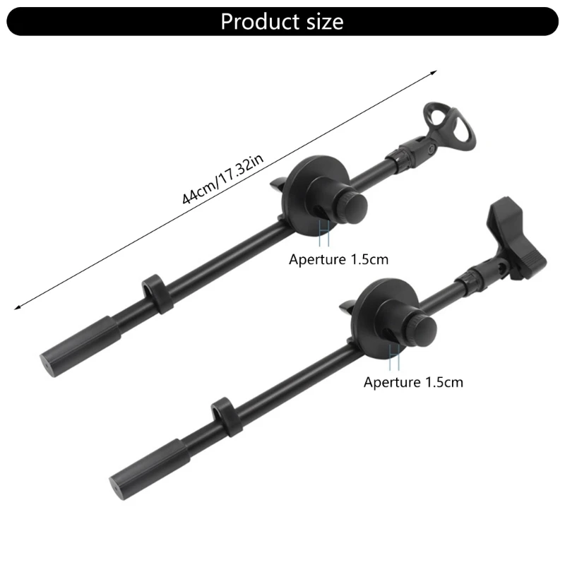 Klip Dudukan Lengan Boom Penyangga Mikrofon Penjepit Mikrofon Rotasi 360 Derajat Yang Dapat Disesuaikan