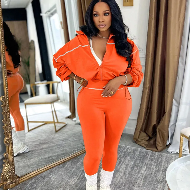 

Женский спортивный костюм Doyerl в полоску из двух предметов: куртка на молнии и брюки-джоггеры для фитнеса и повседневной носки