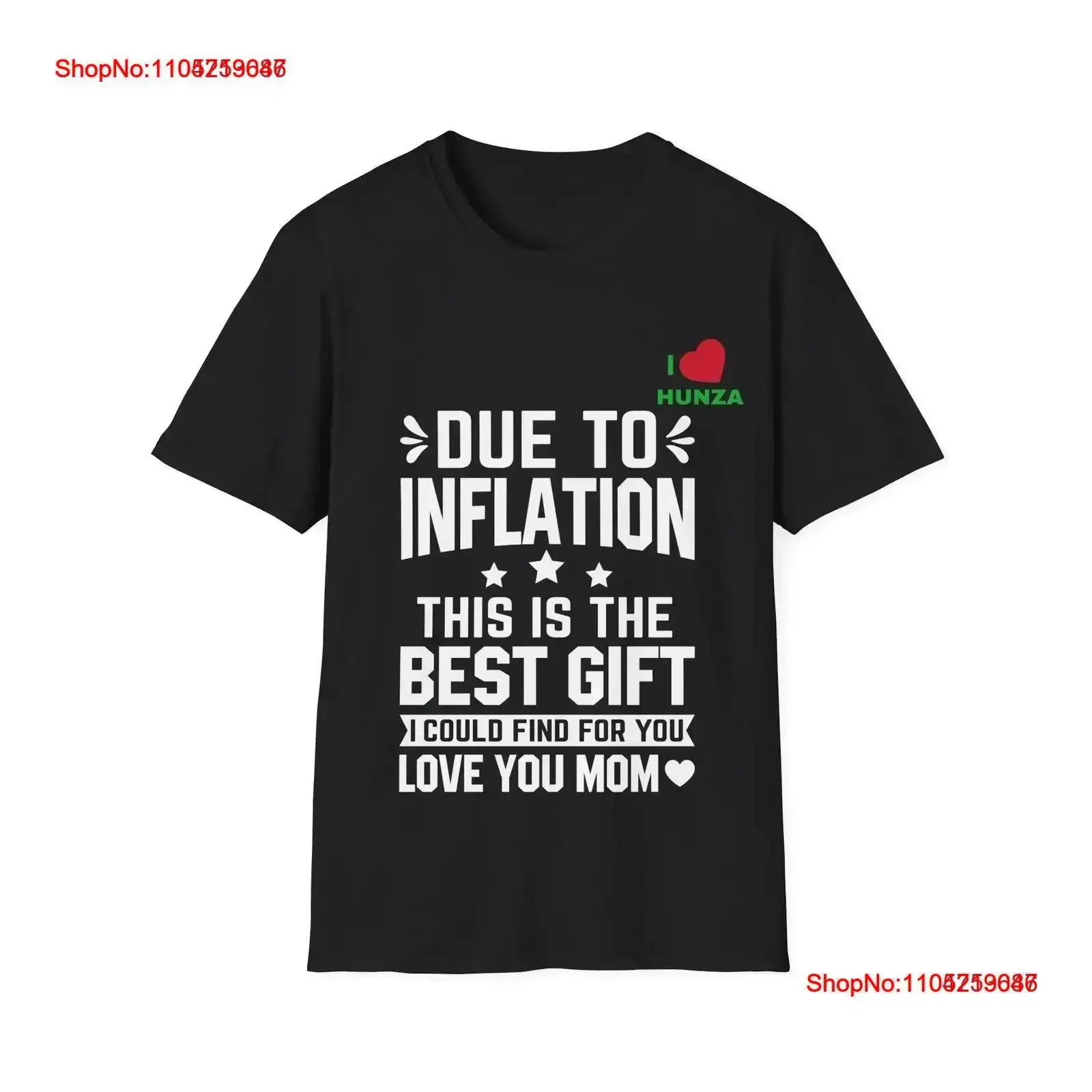 

Уютная футболка Best for Mom I Love Hunza Inflaation Softstyle винтажная стираная мужская универсальная дизайнерская одежда Стильная винтажная одежда