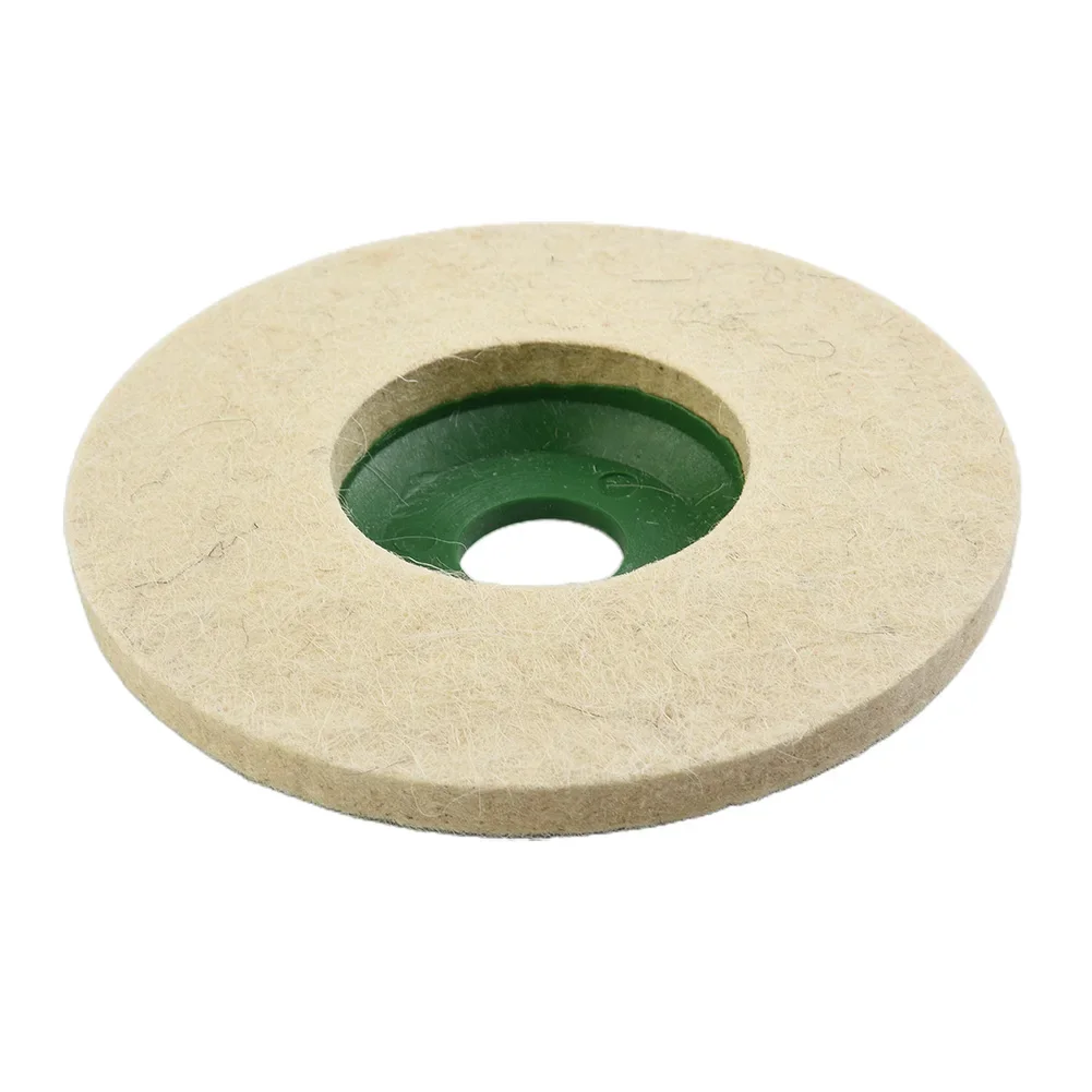 1pcs 125*22mm Wool Buffing Polishing Wheel Felt Pad 5 Inch Buffer Polish Discs For Angle Grinder For Wood Metal Buffing