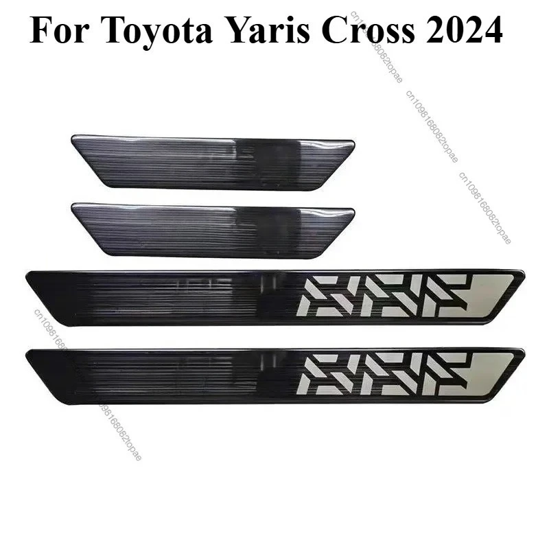 مناسبة لشرائط عتبة تويوتا يارس كروس 2023 2024، دواسات الترحيب، شرائط عتبة ياريس #3