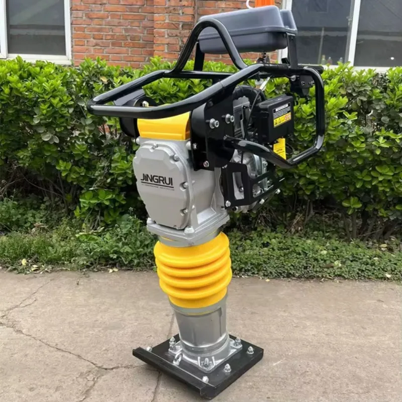 Reinforced Rammed Earth Equipment Vibrating Tamper For Road Construction Hot Sale Tamping Rammer Machine