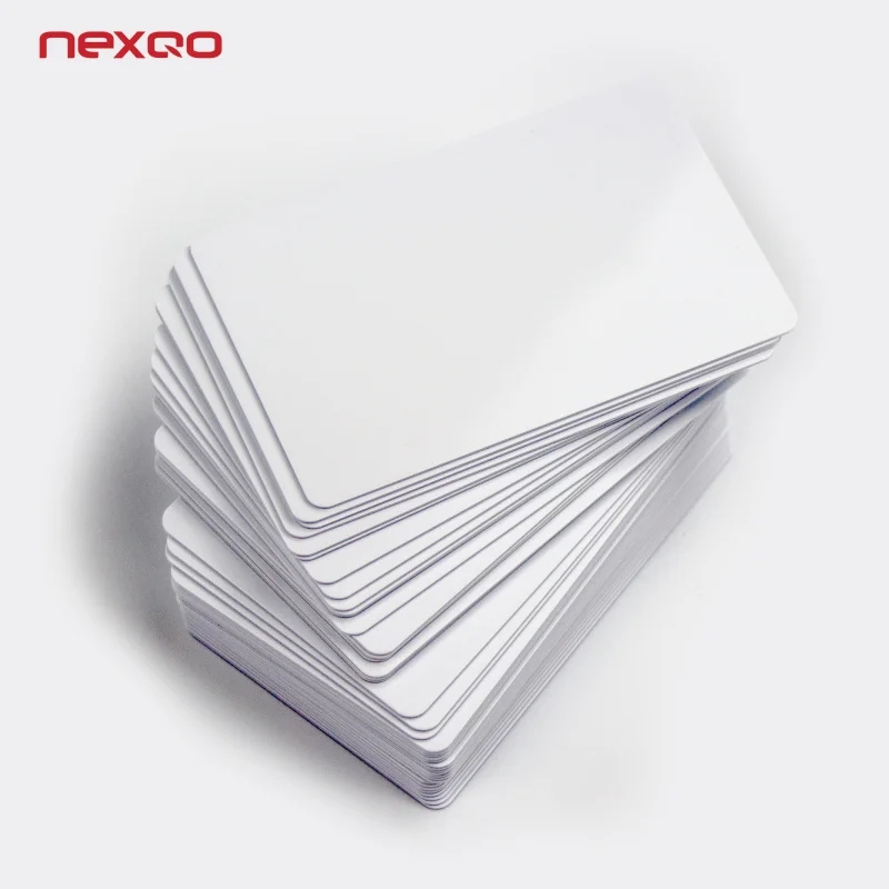 

100pcs a lot Inkjet Printing Blank White Card Ntag213/Ntag216 PVC RFID NFC Card