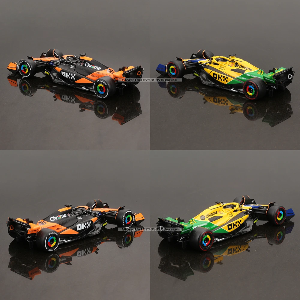 Bburago 1:43 2024 F1 McLaren MCL38 # 4 Lando Norris # 81 Oscar Piastri Legierungsauto Druckguss-Modell Spielzeug Sammlerstück – Detail 9