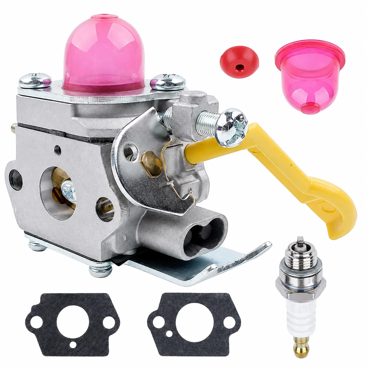 Carburetor Primer Bulb Check Valve Gasket Kit for Poulan Weed Eater MX550 MX557 P1500 P2500 P3500 SST25C 530071822 545081808 Kit
