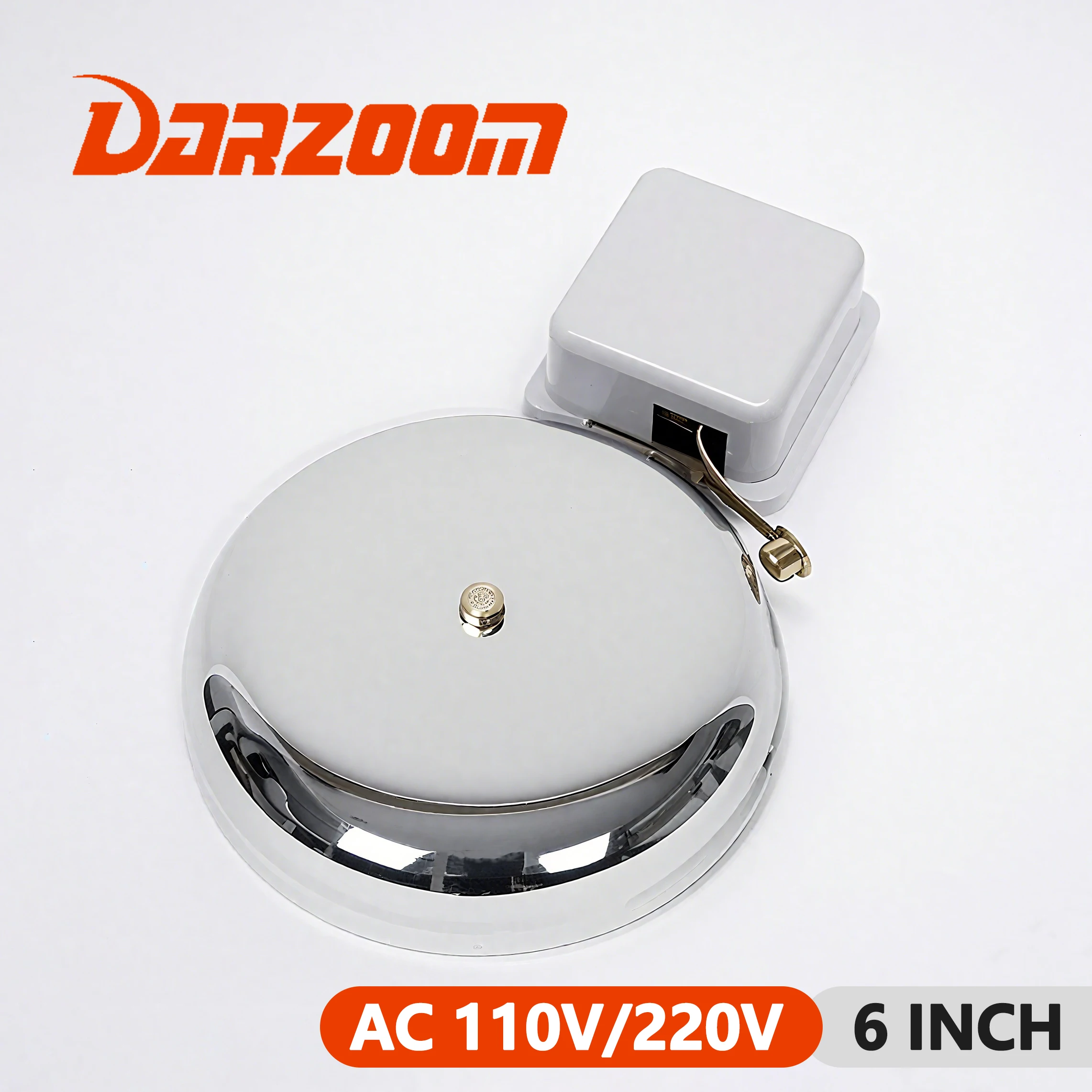 AC110V/220V 6 inch 150mm Traditional high quality external attack style alarm bell call ring high decibel alarm factory bell