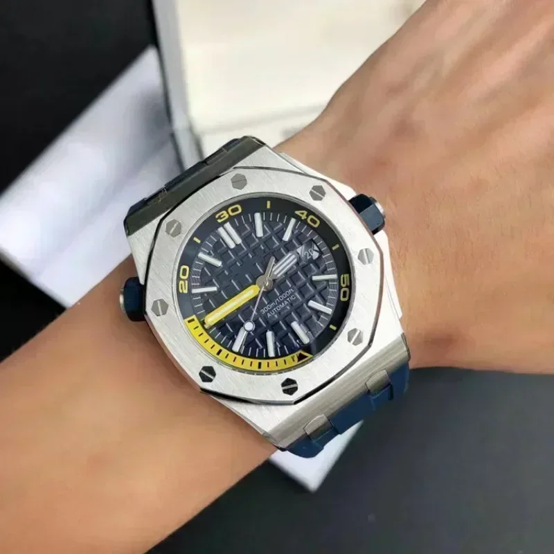 2025 امنح صندوق هدايا جميل سلسلة Hot Offshore Royal Oak حركة ميكانيكية أوتوماتيكية بالكامل للرجال فاخرة ومتميزة