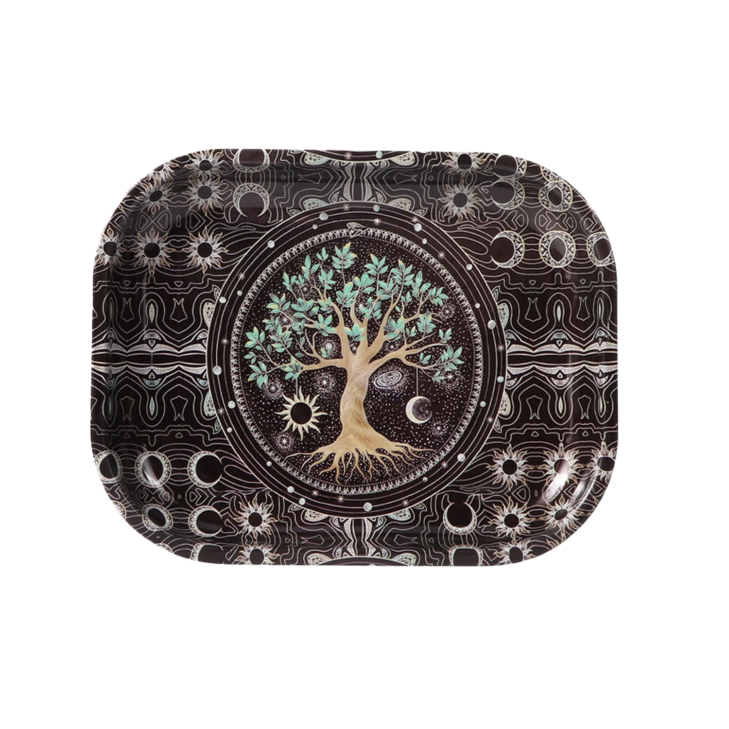 1/2 قطعة صينية ومطحنة شجرة الحياة السوداء #3