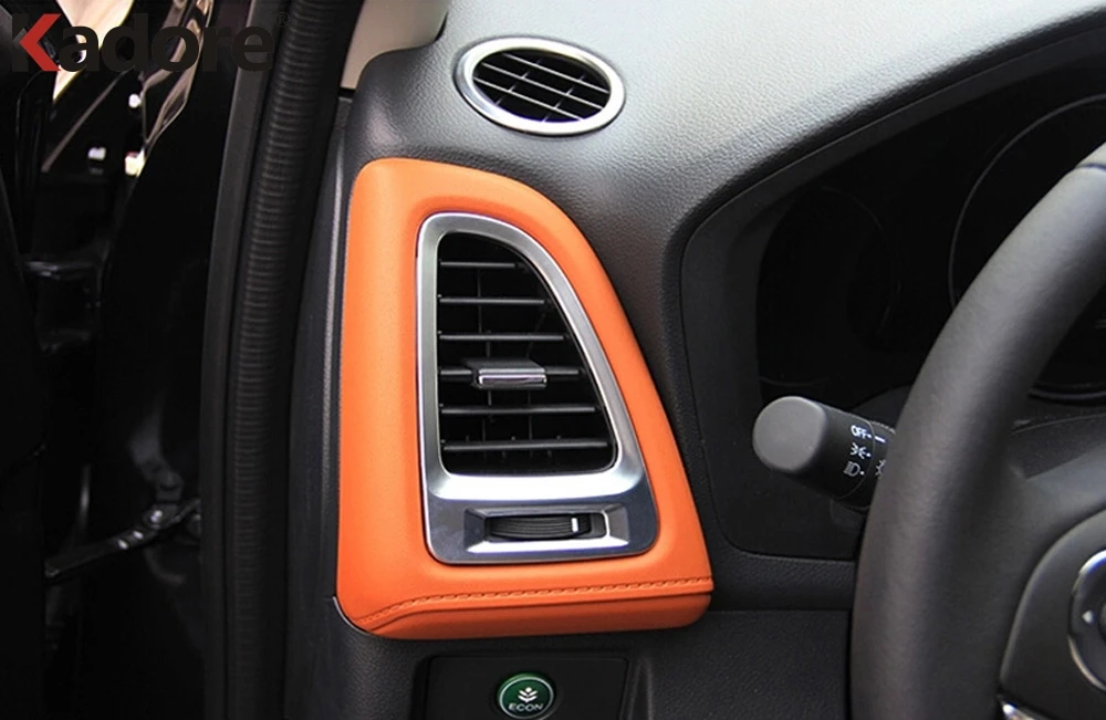 

Автомобильная передняя крышка вентиляционного отверстия для Honda Vezel HRV HR-V 2014 2015 2016 2017 2018, матовые аксессуары для интерьера из АБС-пластика