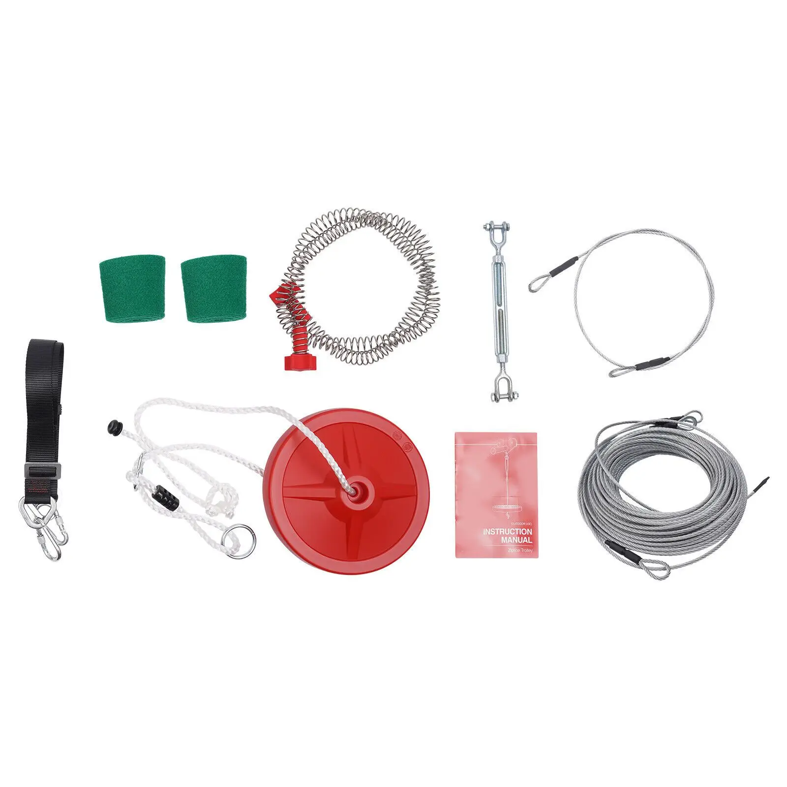 48m/160ft Heavy Duty Zip Cord Kit - 5mm Adult Zip Line with 330lbs Capacity - Ultimate Outdoor Adventure Gear