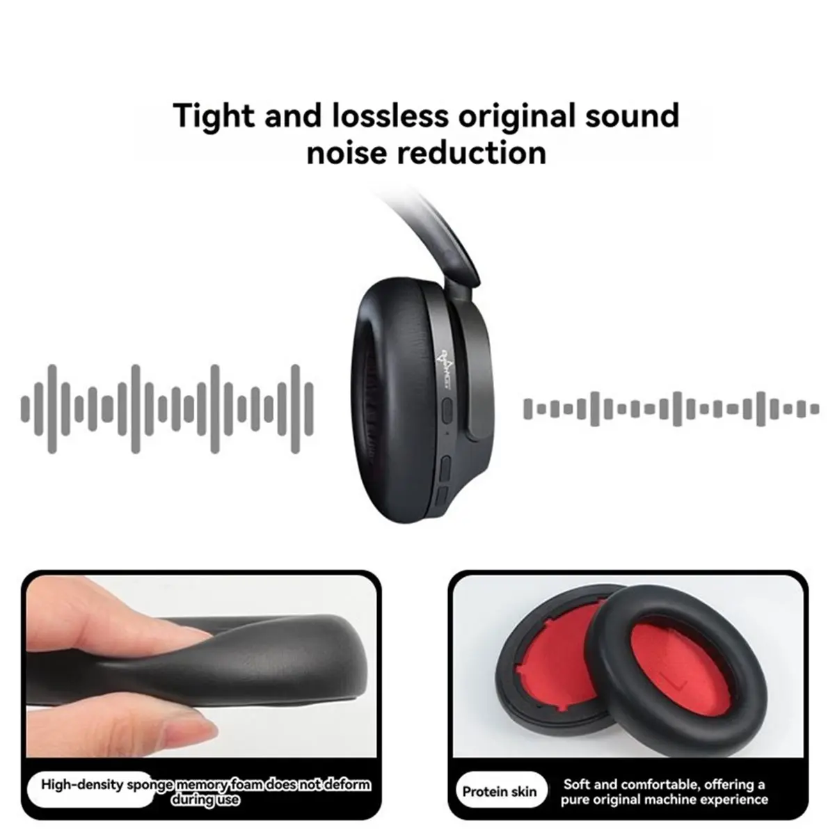 A99X Replacement Ear Pads for SonoFlow Headphones Comfortable Earmuff Earpads Enhanced Sound Isolation Blue