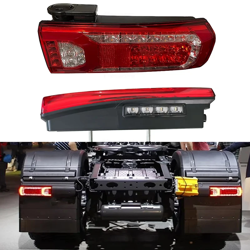 Warning Lamp 24V Truck Trailer Lorry Taillight For Mercedes-Benz Truck ACTROS MP5 LED Rear Tail Light